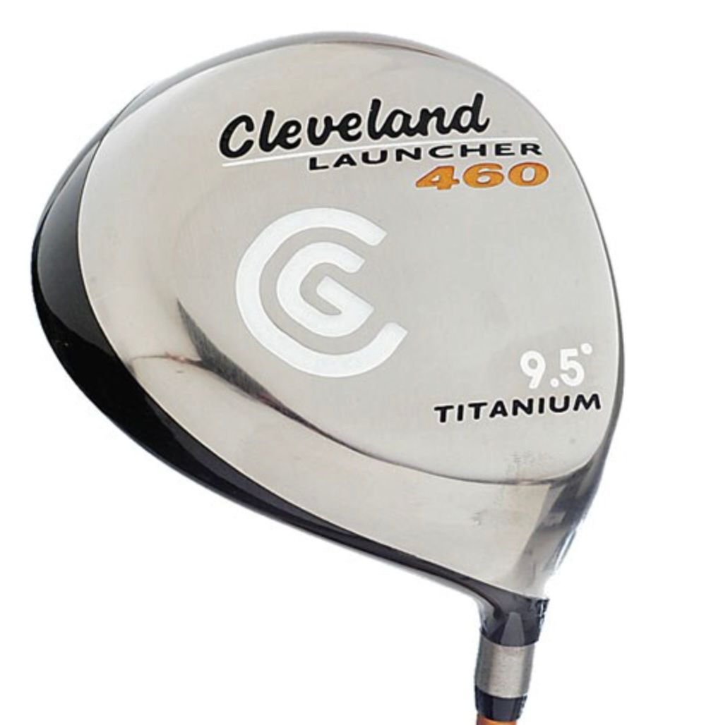 Cleveland Launcher 460 golf driver with a 9.5 degree titanium clubface.